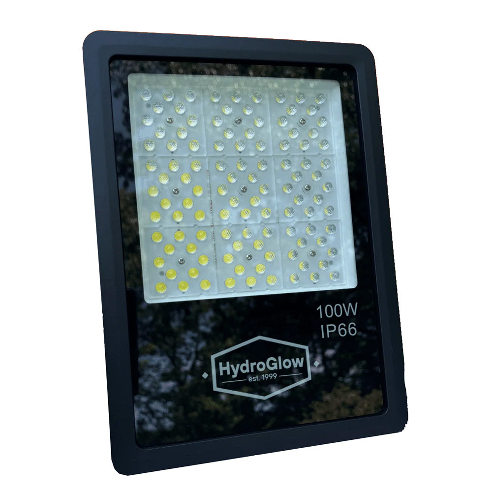 Hydro Glow 100W Above-Water LED Floodlight 120V - Daylight White - Deckhand Marine Supply