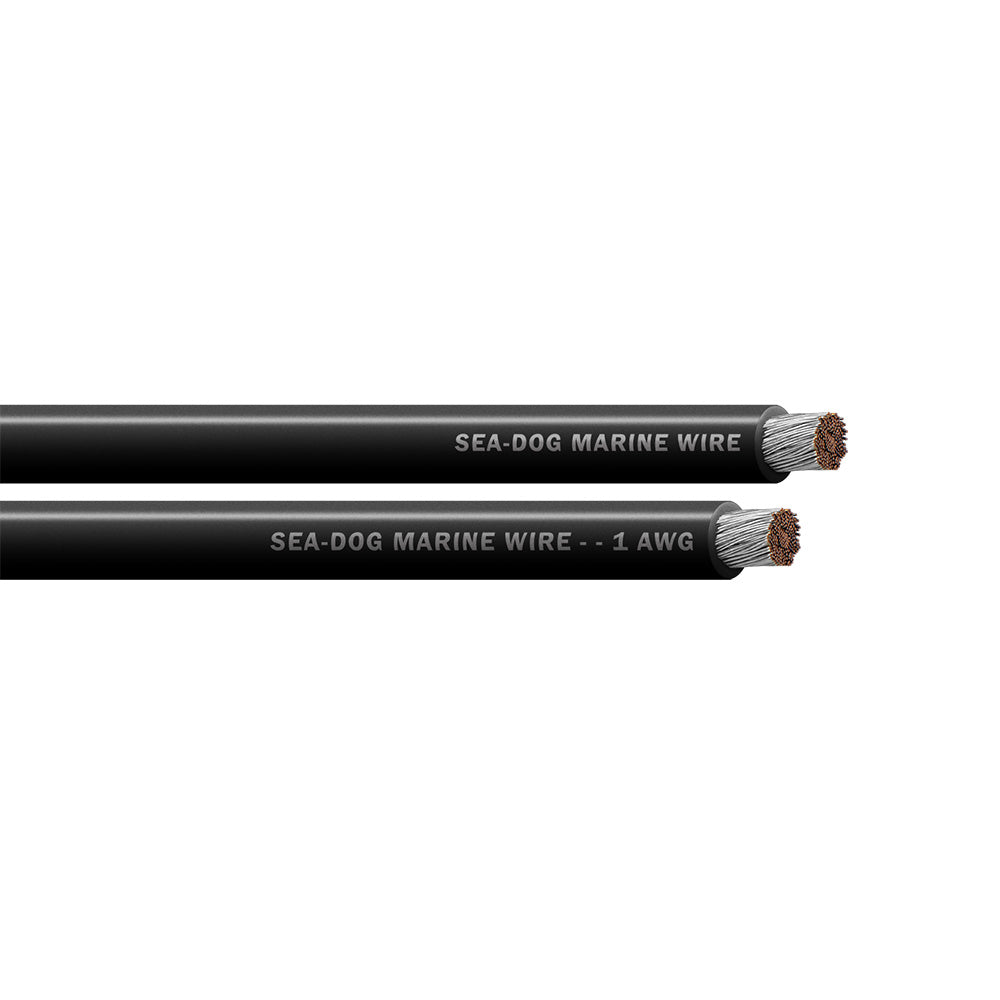 Sea-Dog 1 AWG Black Battery Cable - 50' - Deckhand Marine Supply