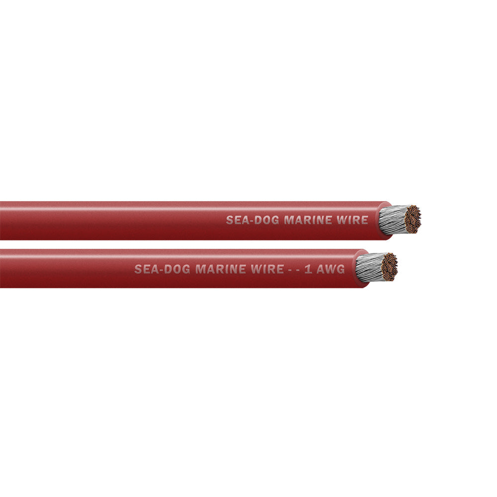 Sea-Dog 1 AWG Red Battery Cable - 50' - Deckhand Marine Supply