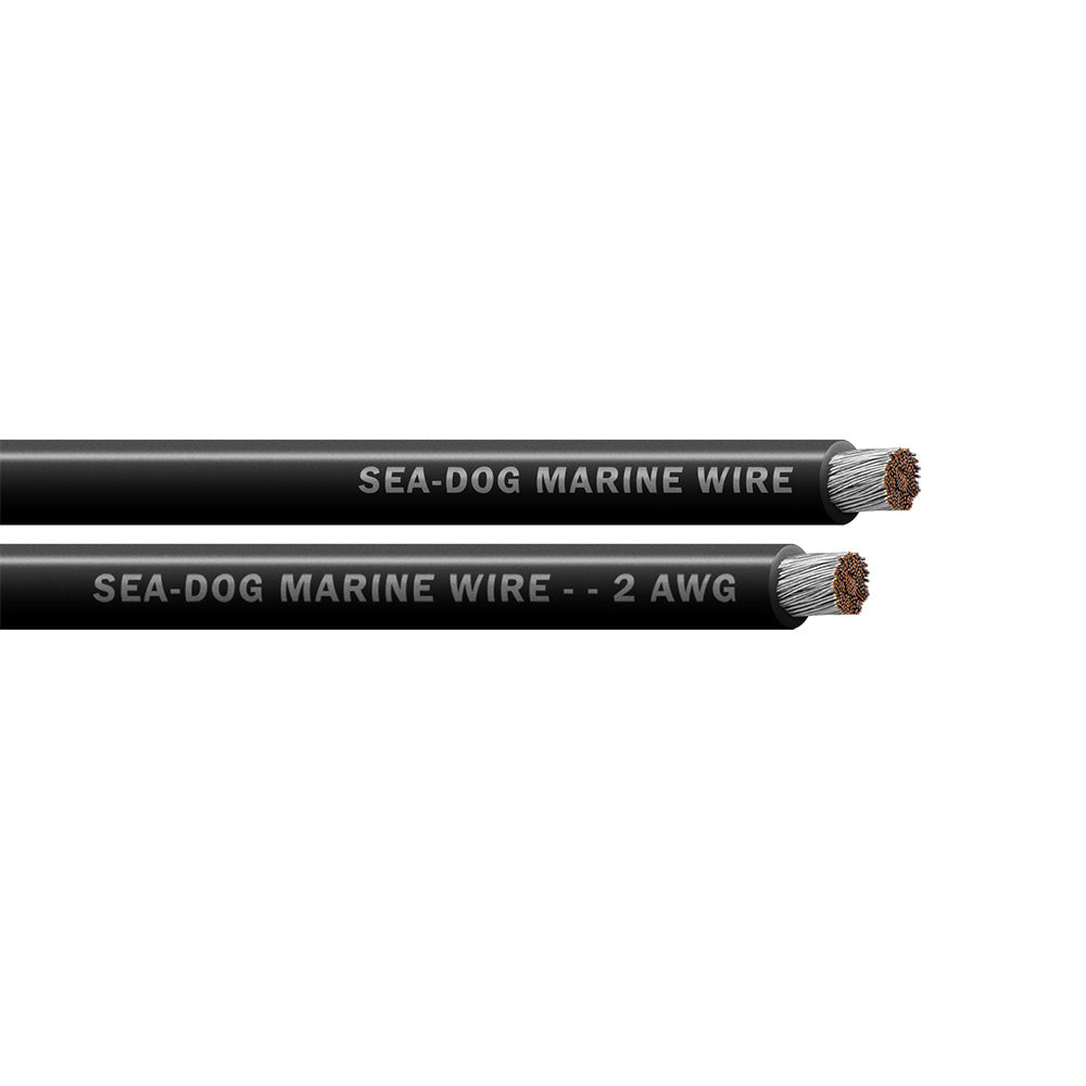 Sea-Dog 2 AWG Black Battery Cable - 25' - Deckhand Marine Supply