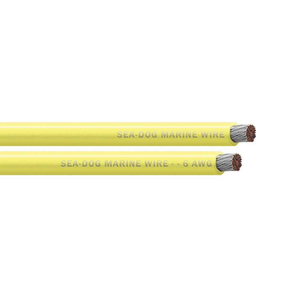 Sea-Dog 6 AWG Yellow Battery Cable - 100' - Deckhand Marine Supply