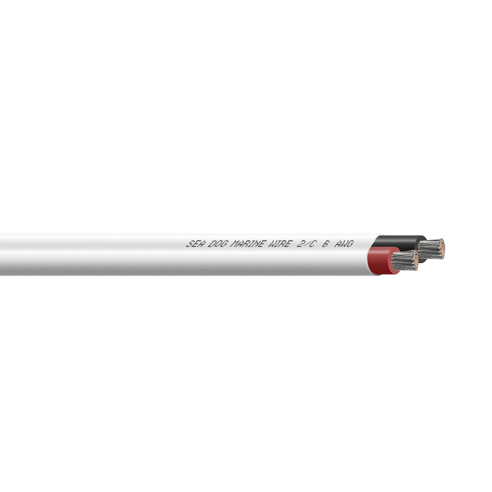 Sea-Dog 6/2 AWG Flat Duplex Wire Red/Black - 100' - Deckhand Marine Supply