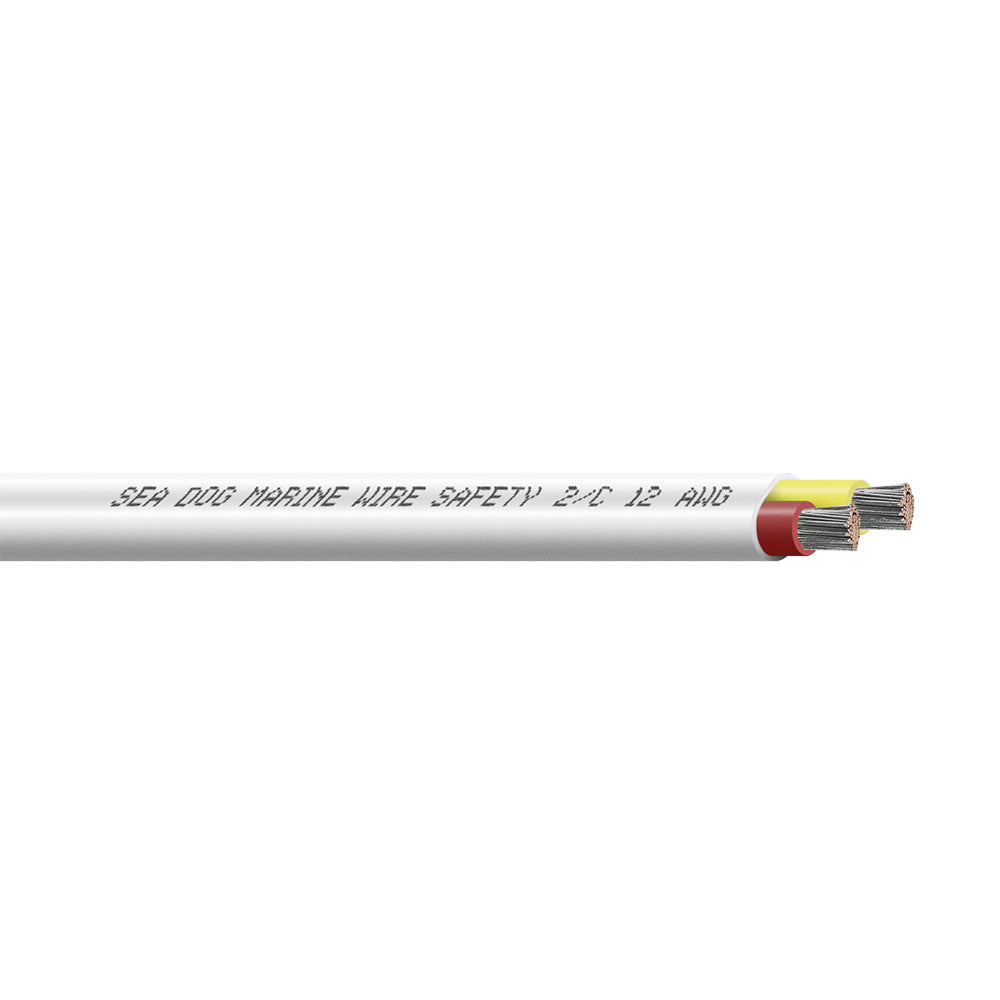 Sea-Dog 12/2 AWG Flat Duplex Safety Wire - Red/Yellow - 25' - Deckhand Marine Supply