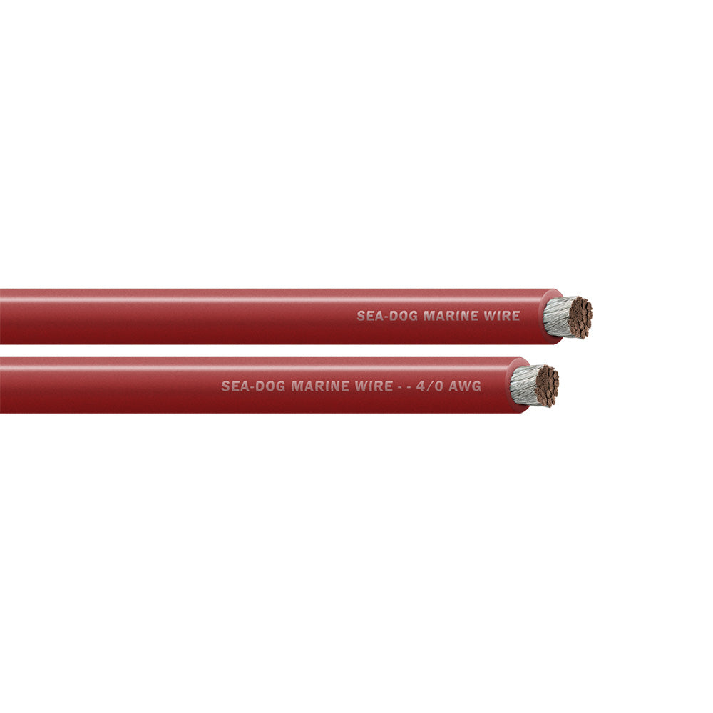 Sea-Dog 4/0 AWG Red Battery Cable - 25' - Deckhand Marine Supply