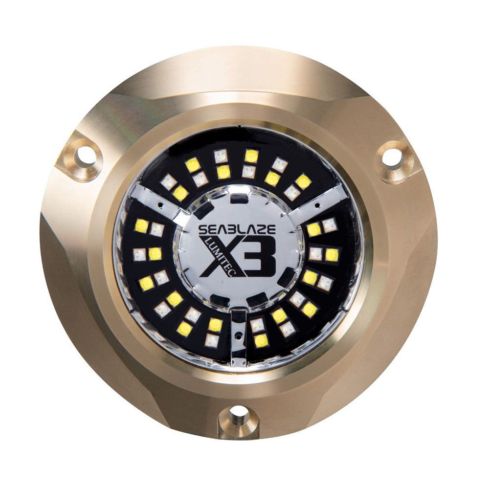 Lumitec SeaBlaze X3 LED Underwater Light - Dual Color White/Blue - Deckhand Marine Supply