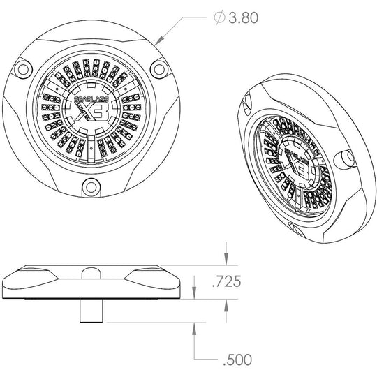 Lumitec SeaBlaze X3 LED Underwater Light - Spectrum - Deckhand Marine Supply