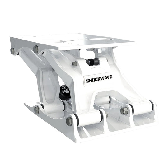 Shockwave S5-AL Suspension Base - White - Deckhand Marine Supply