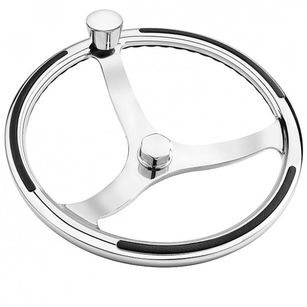 Schmitt Primus 15.5 Stainless Steel Steering Wheel - Deckhand Marine Supply