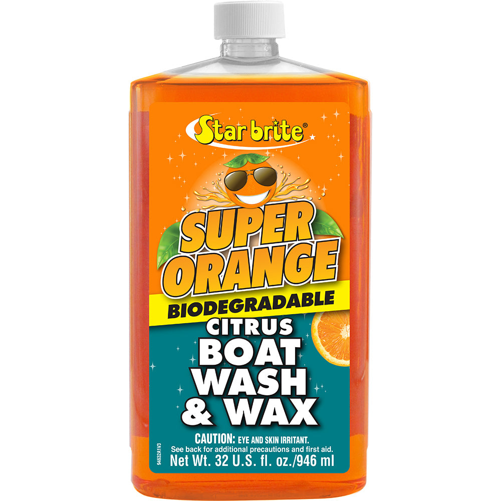 Star brite Super Orange Citrus Boat Wash  Wax - Fresh  Salt Water - 32 oz - Deckhand Marine Supply
