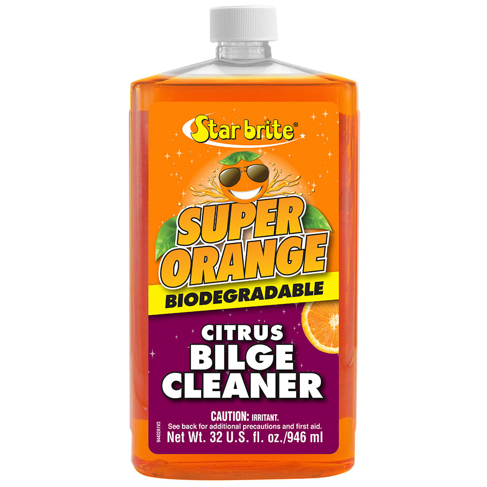 Star brite Super Orange Citrus Bilge Cleaner - Emulsifies Oil, Fuel - 32 oz - Deckhand Marine Supply