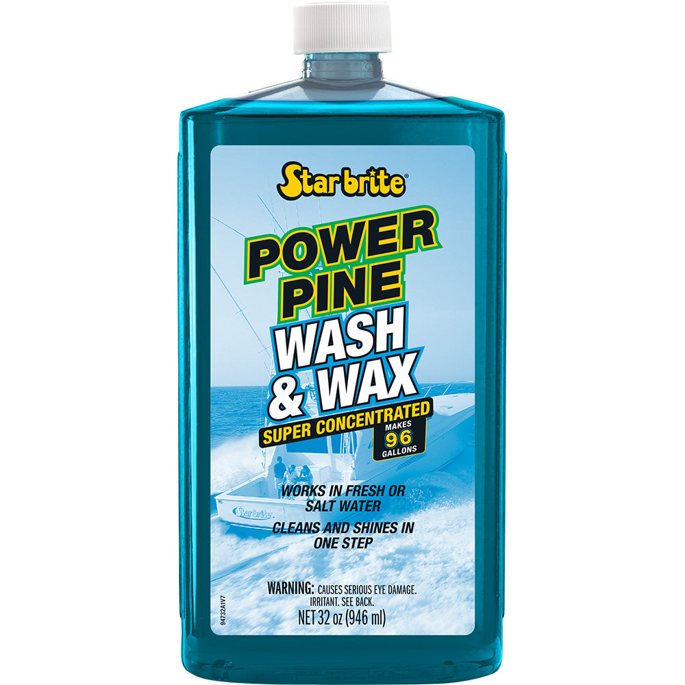 Star brite Power Pine Boat Wash  Wax - Concentrated Marine Grade Formula - 32 oz - Deckhand Marine Supply