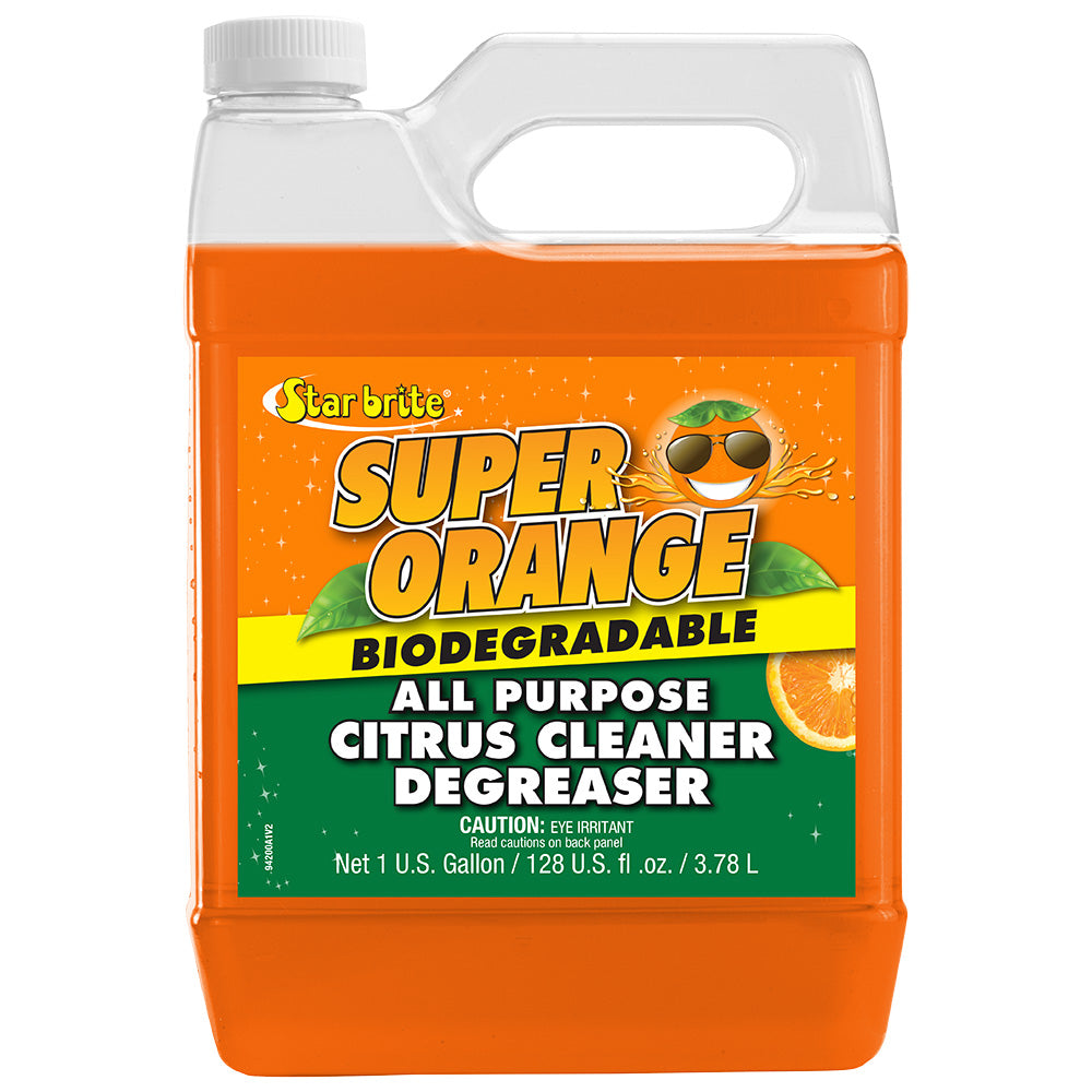 Star brite Super Orange All Purpose Citrus Cleaner Degreaser - 1 Gallon - Deckhand Marine Supply
