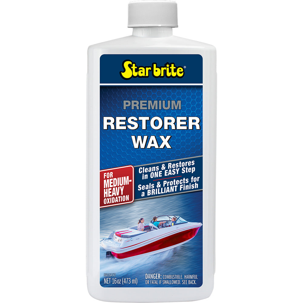 Star Brite Premium Restorer Wax f/Medium to Heavy Oxidation - 16 oz - Deckhand Marine Supply
