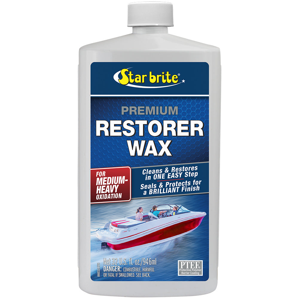 Star Brite Premium Restorer Wax f/Medium to Heavy Oxidation - 32 oz - Deckhand Marine Supply