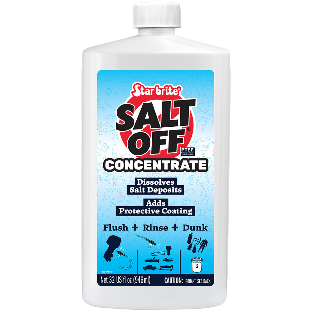 Star brite Salt Off - Concentrate- Salt Remover Wash  Engine Flush - 32 oz - Deckhand Marine Supply