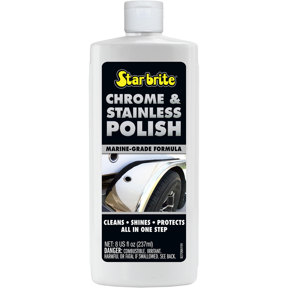 Star brite Chrome  Stainless Polish - Marine Grade Formula - 8 oz - Deckhand Marine Supply