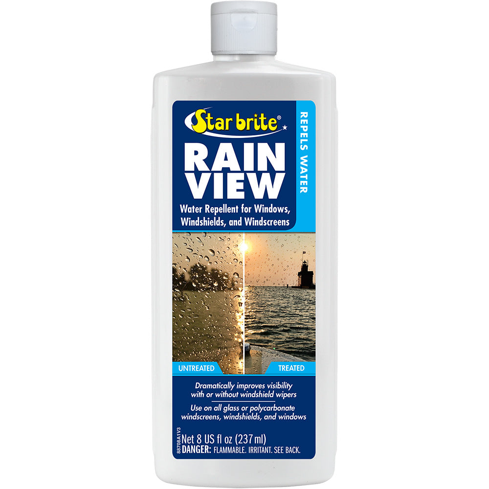 Star brite Rain View - Rain Repellent f/Windshields  Windows - 8 oz - Deckhand Marine Supply