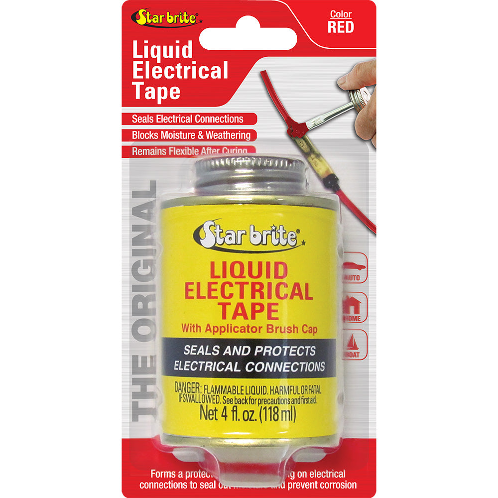 Star brite Liquid Electrical Tape - Red - 4 oz - Deckhand Marine Supply