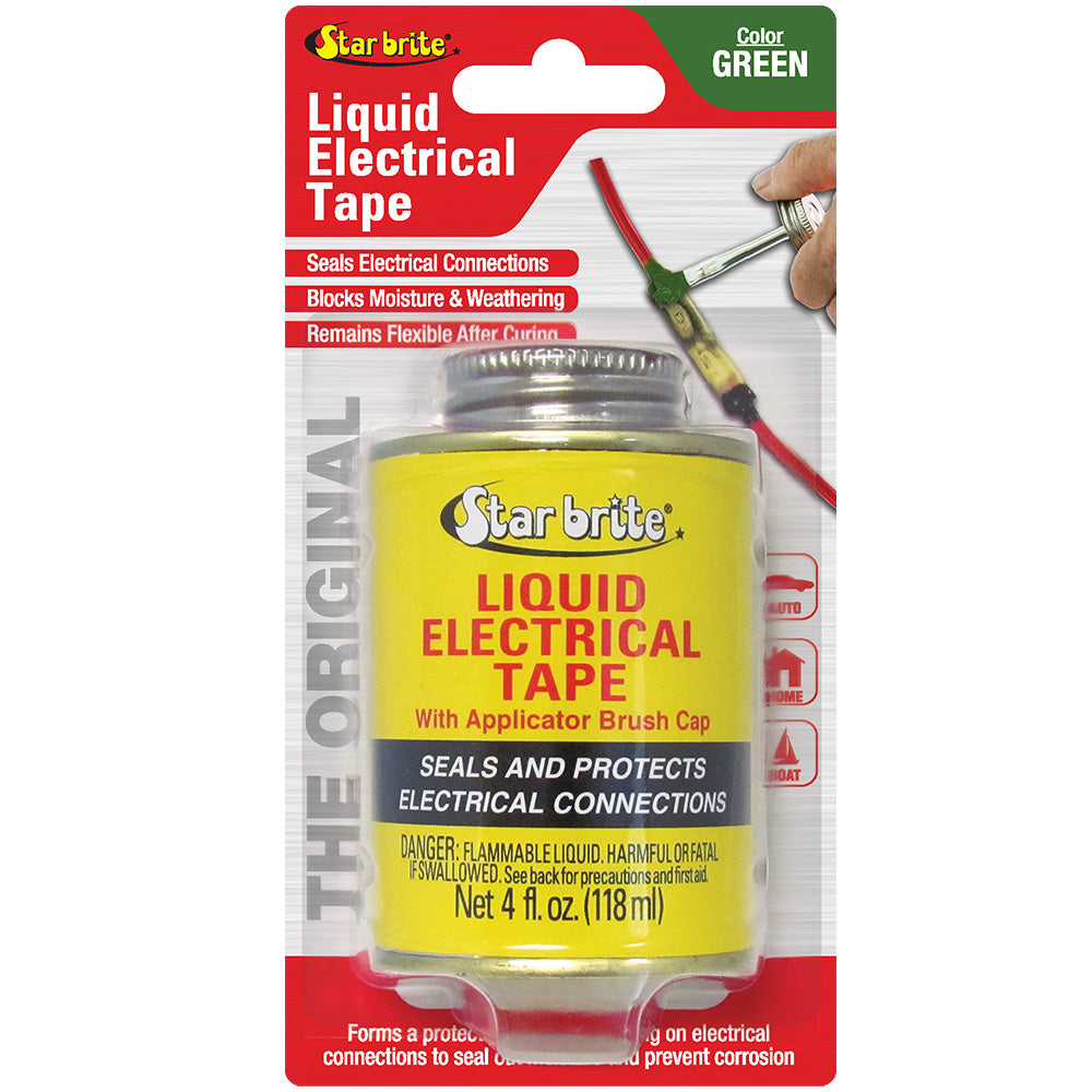 Star brite Liquid Electrical Tape - Green - 4 oz - Deckhand Marine Supply