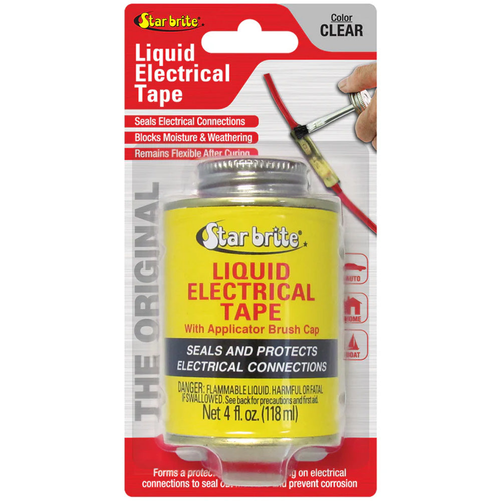 Star brite Liquid Electrical Tape - Clear - 4 oz - Deckhand Marine Supply