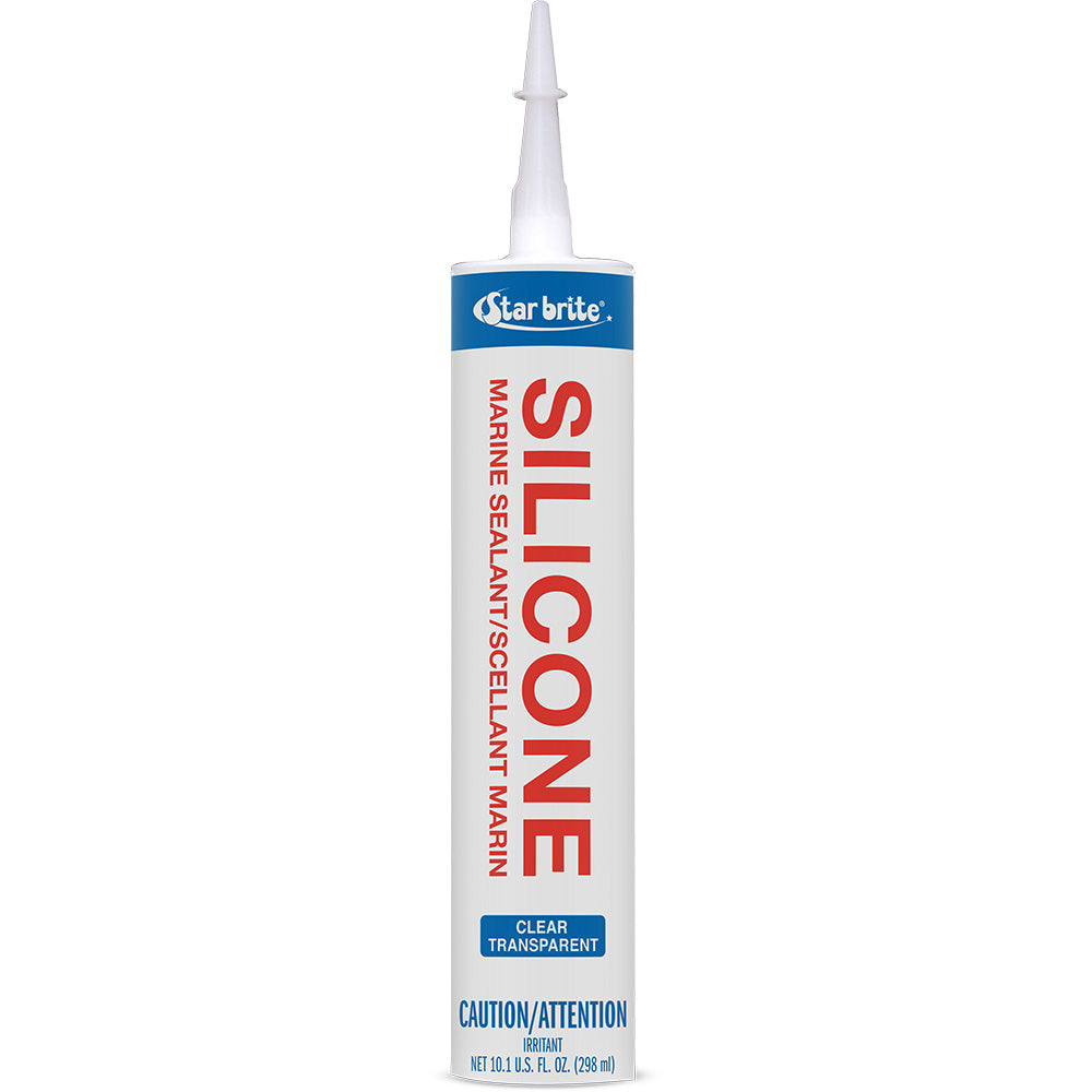 Star brite Marine Silicone Sealant - Clear - 10.3 oz - Deckhand Marine Supply