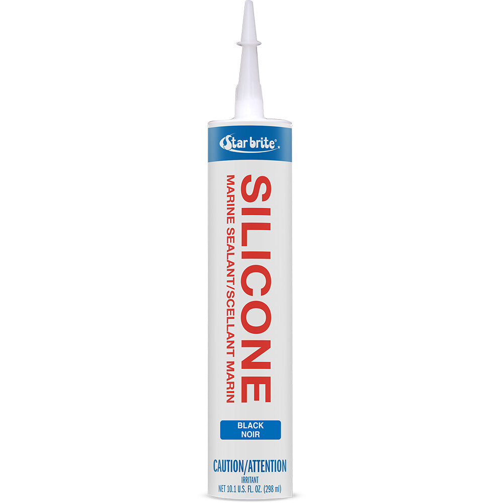 Star brite Marine Silicone Sealant - Black - 10.3 oz - Deckhand Marine Supply