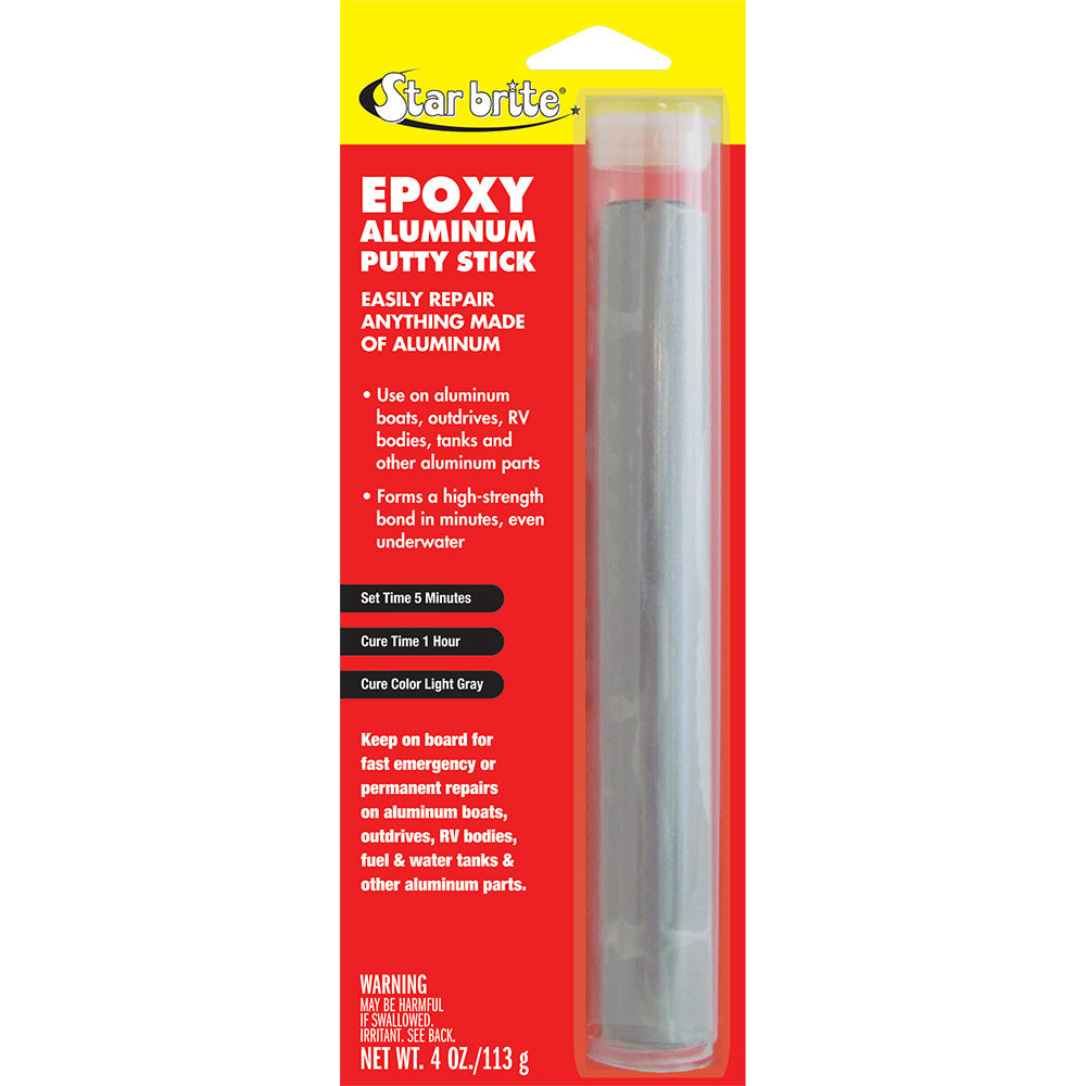 Star brite Epoxy Aluminum Putty Stick - 4 oz - Deckhand Marine Supply
