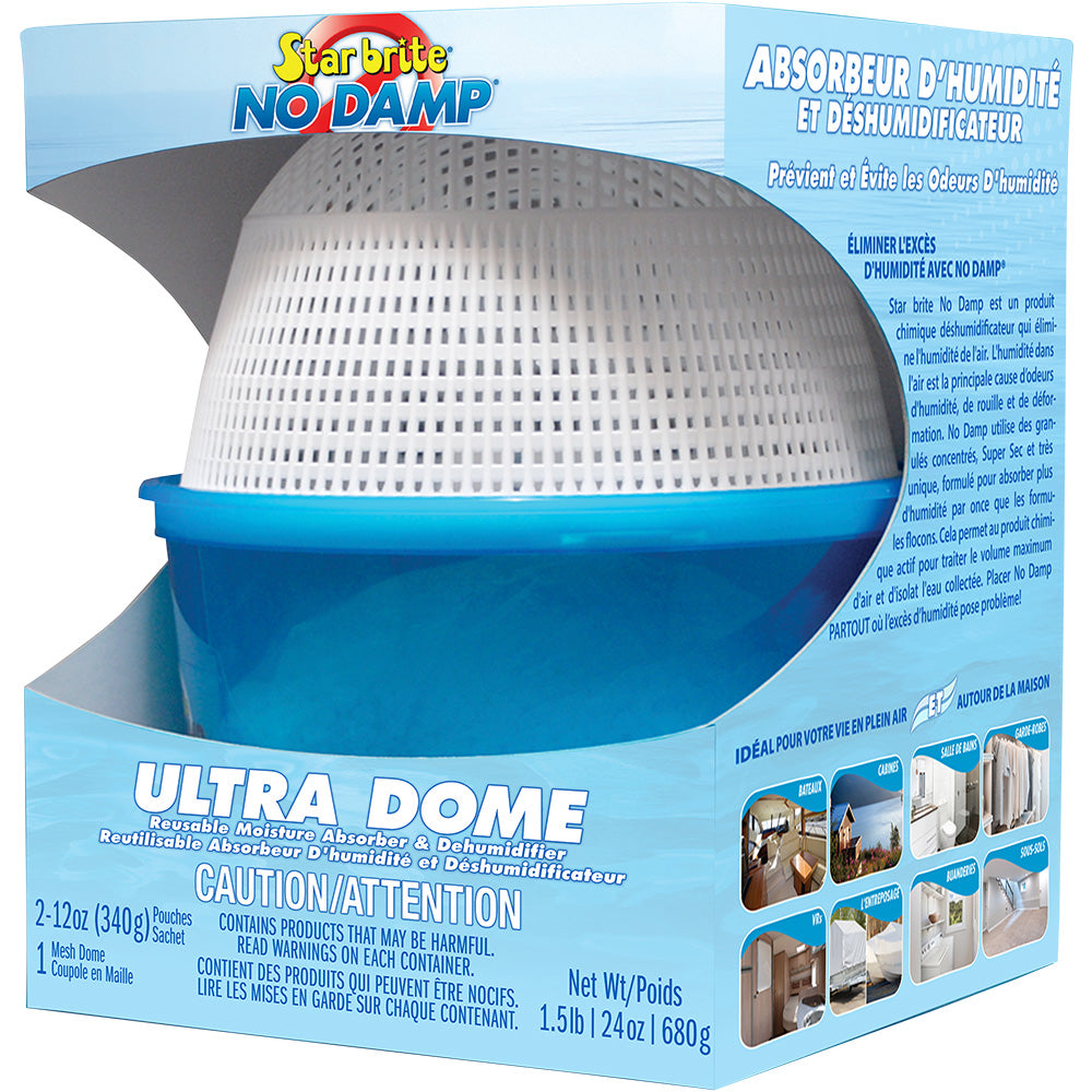 Star brite No Damp Ultra Dome Absorber  Dehumidifier - 24 oz - Deckhand Marine Supply
