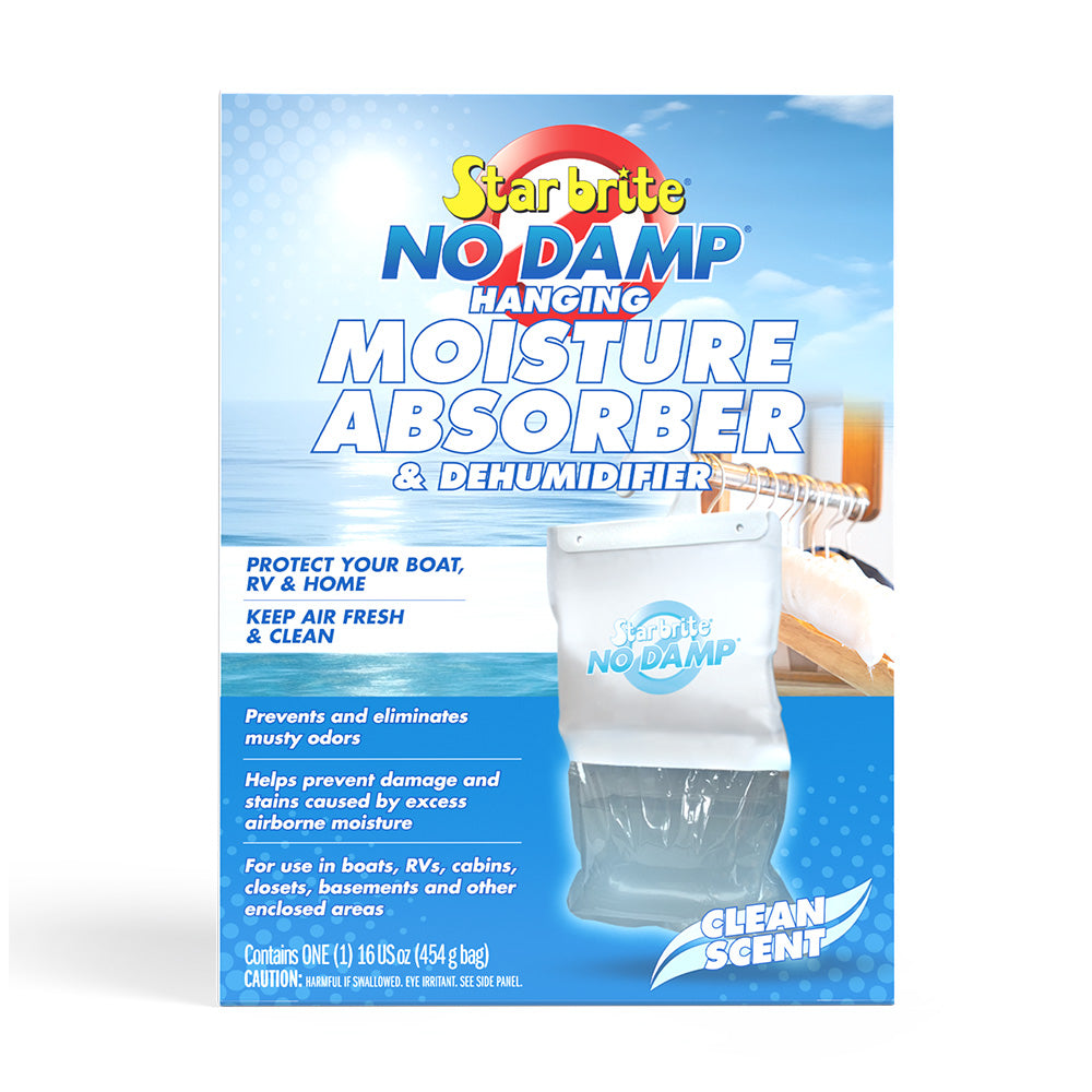Star brite No Damp Moisture Absorber  Dehumidifier Hanging Bag - 16 oz - Deckhand Marine Supply