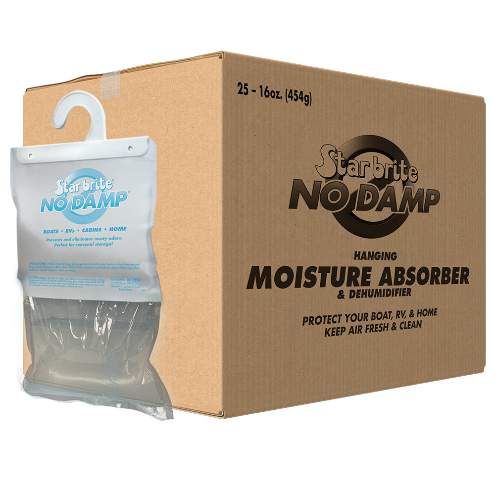 Star brite No Damp Moisture Absorber  Dehumidifier Hanging Bag - 16 oz *25 Pack - Deckhand Marine Supply