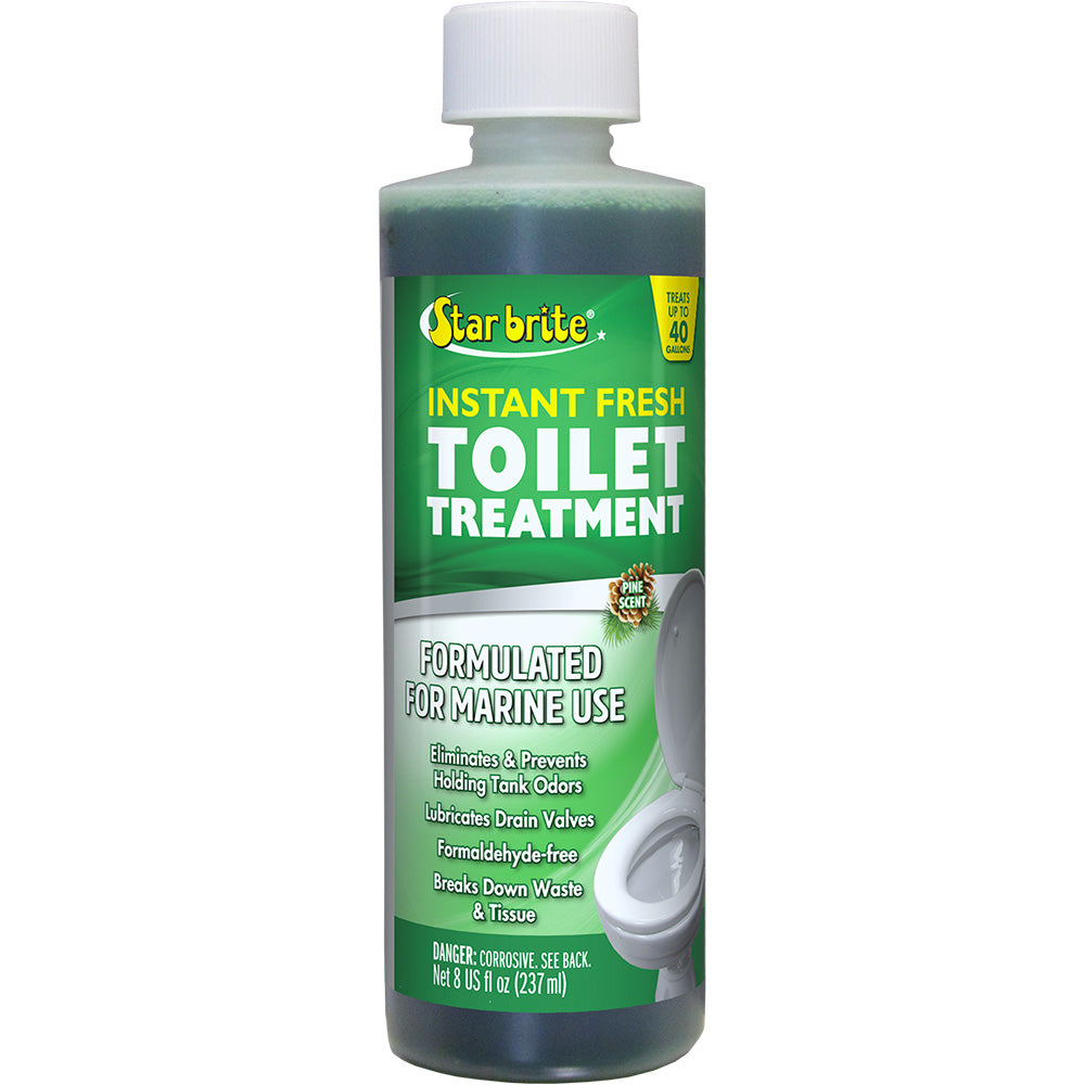 Star brite Instant Fresh Toilet Treatment - Pine Scent - Biodegradable Formula - 8 oz *6 Pack - Deckhand Marine Supply