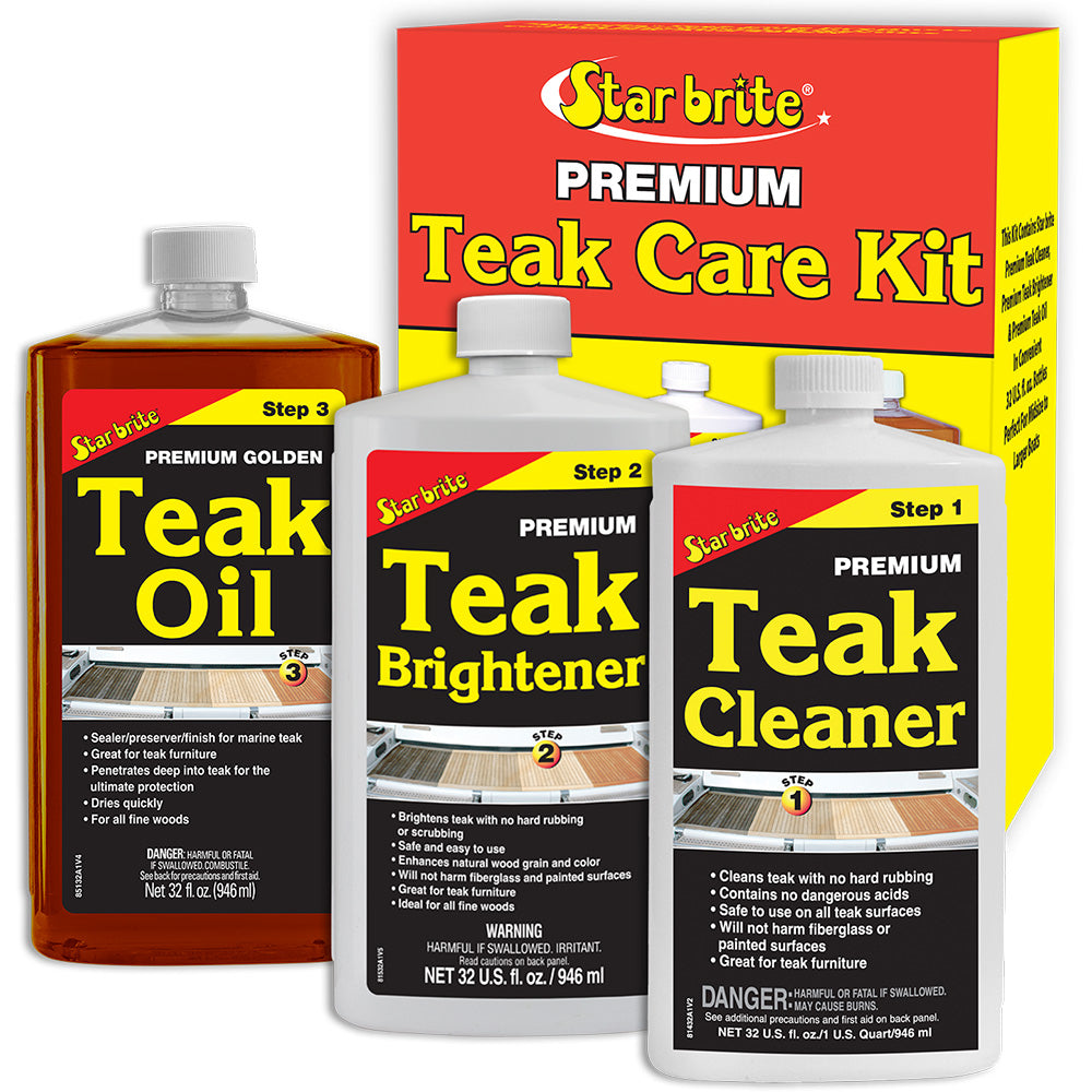Star brite Premium Teak Care Kit - 32 oz - Deckhand Marine Supply
