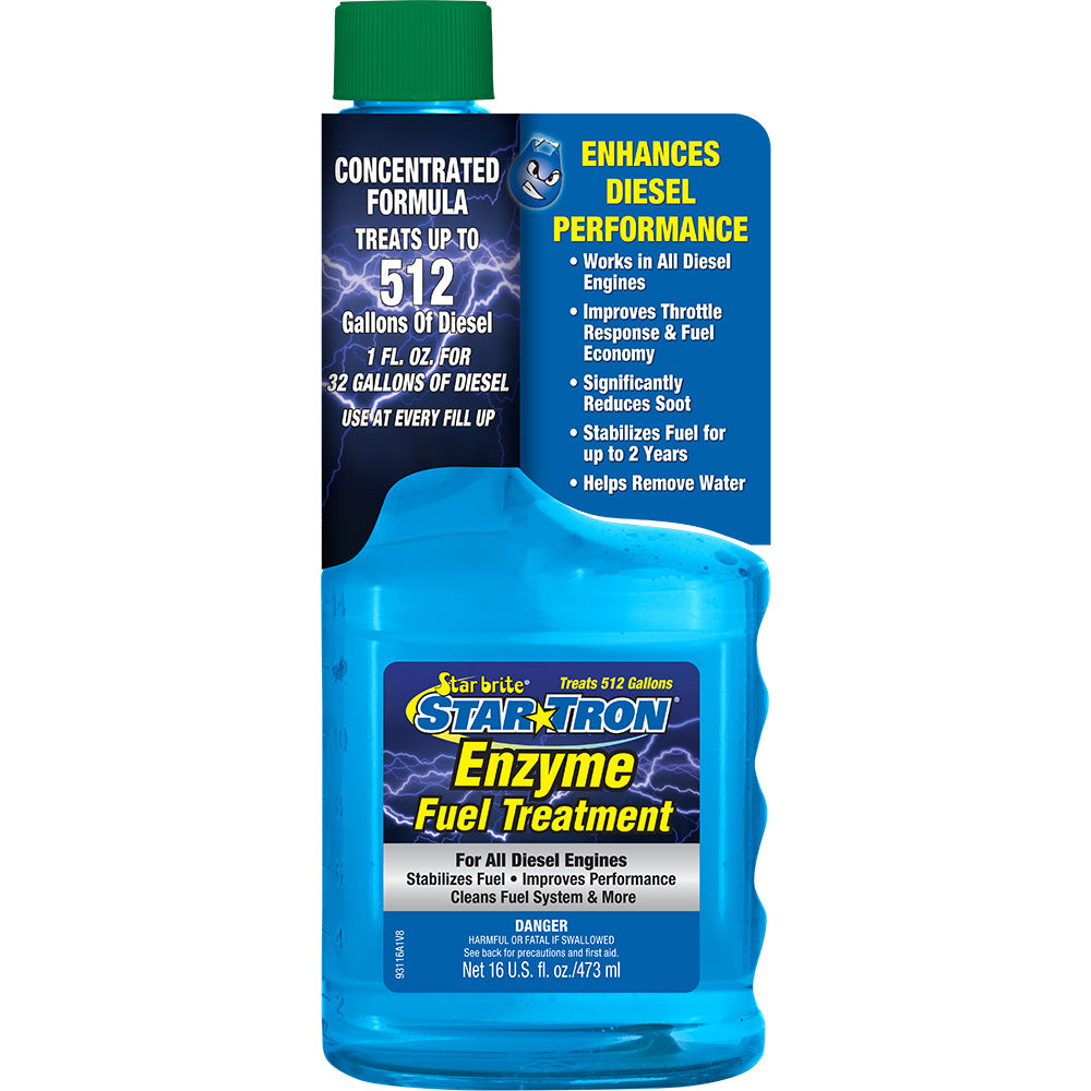 Star brite Star-Tron Diesel Enzyme Fuel Treatment - 16 oz - Deckhand Marine Supply