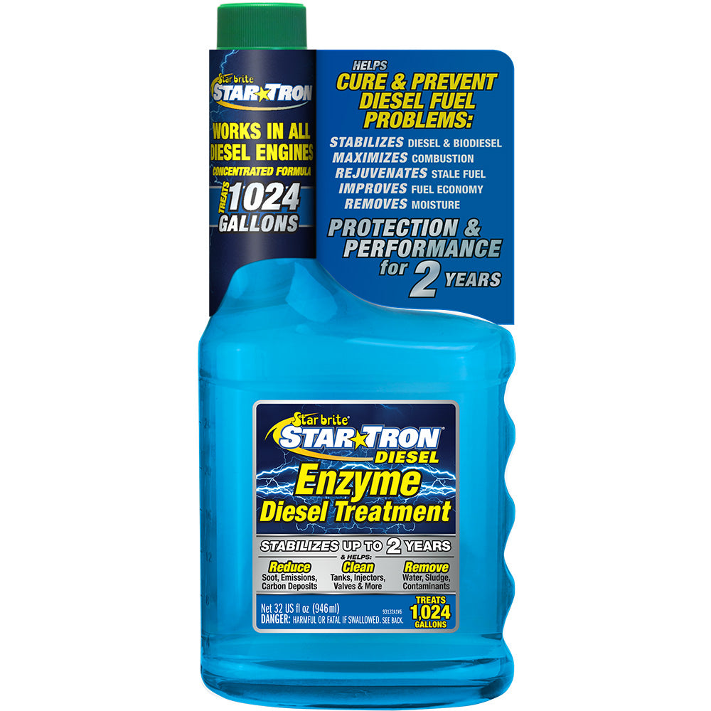 Star Brite Star-Tron Diesel Enzyme Fuel Treatment - 32 oz - Deckhand Marine Supply