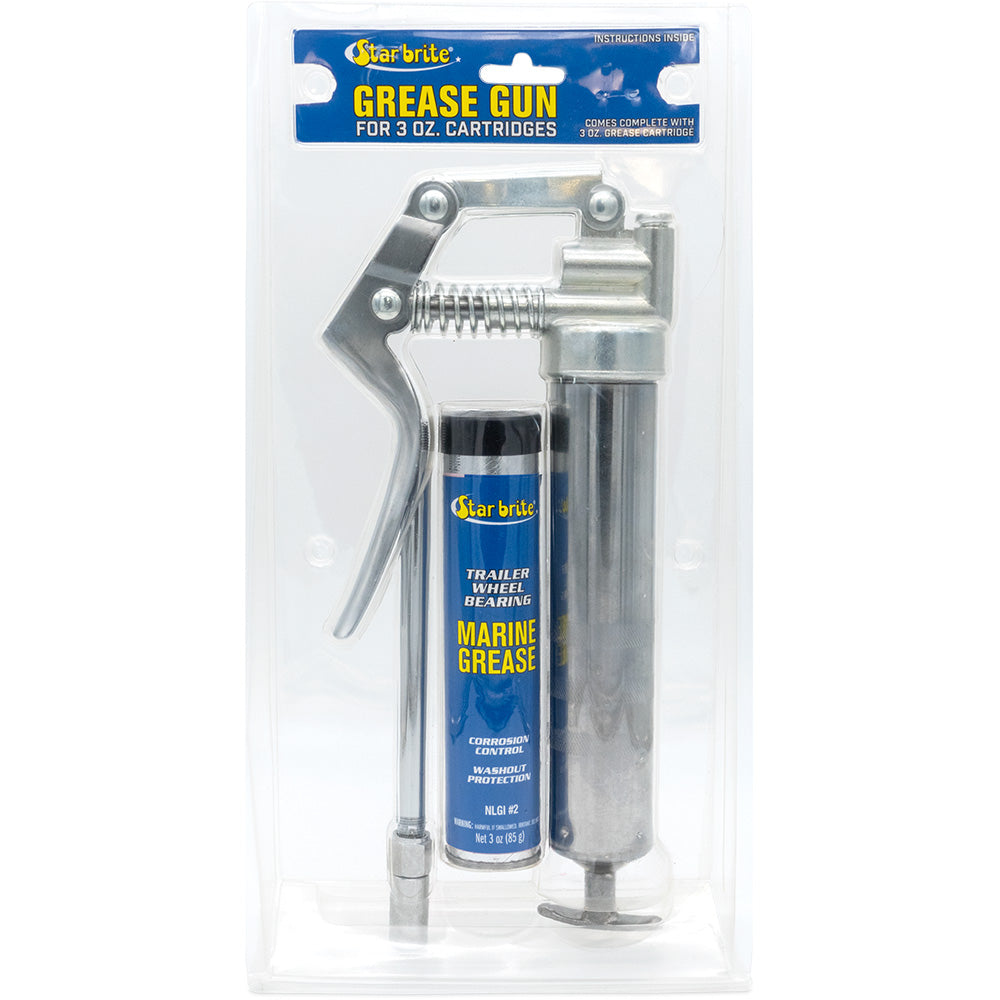 Star brite Pistol Grease Gun w/Marine-Grade Cartridge - 3 oz - Deckhand Marine Supply