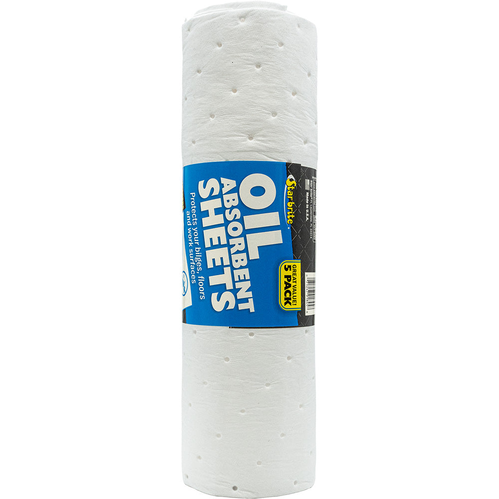 Star brite High-Efficiency Oil Absorbent Sheets *5-Pack - Deckhand Marine Supply