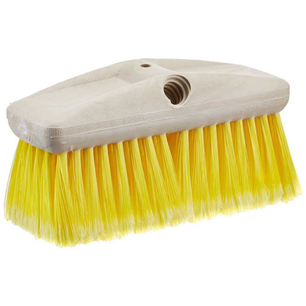 Star brite 8" Soft Bristle Wash Brush - Extend-A-Brush Compatible - Yellow - Deckhand Marine Supply