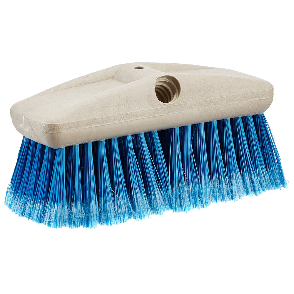 Star brite 8" Medium Bristle Wash Brush - Extend-A-Brush Compatible - Blue, Medium - Deckhand Marine Supply