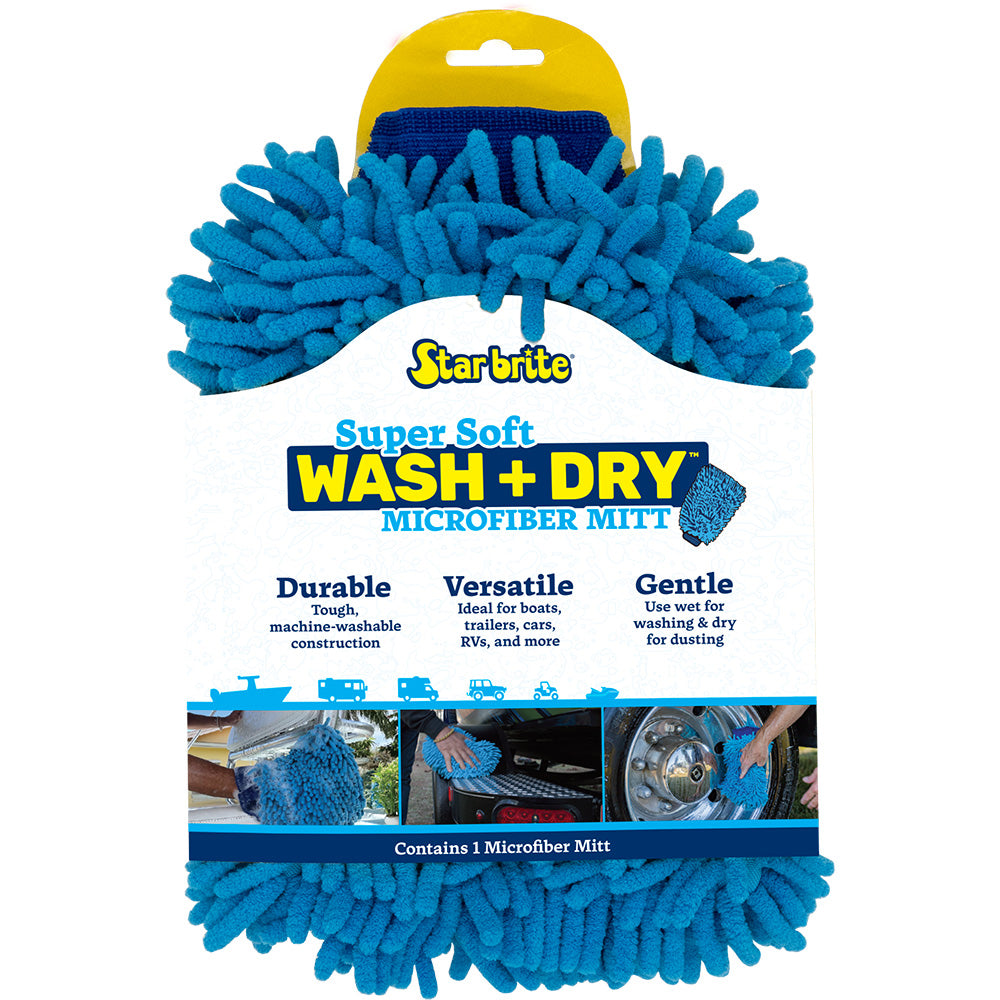 Star brite Machine Washable Microfiber Reggae Mitt - Deckhand Marine Supply