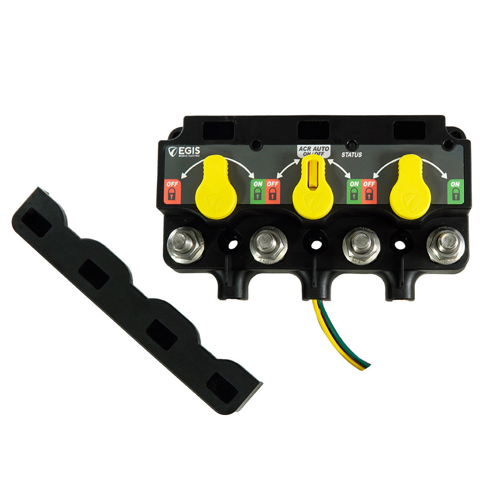 Egis XD Series Triple Flex 2 Relay/VSR/Relay w/Knobs - 12 P DT - Deckhand Marine Supply