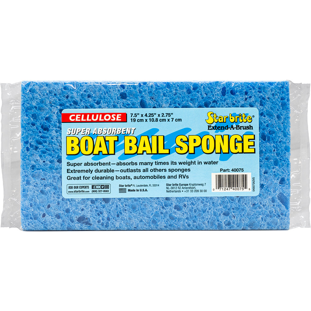 Star brite Super Absorbent Cellulose Bail Sponge XL - 7.5" x 4.25" x 2.75" - Deckhand Marine Supply
