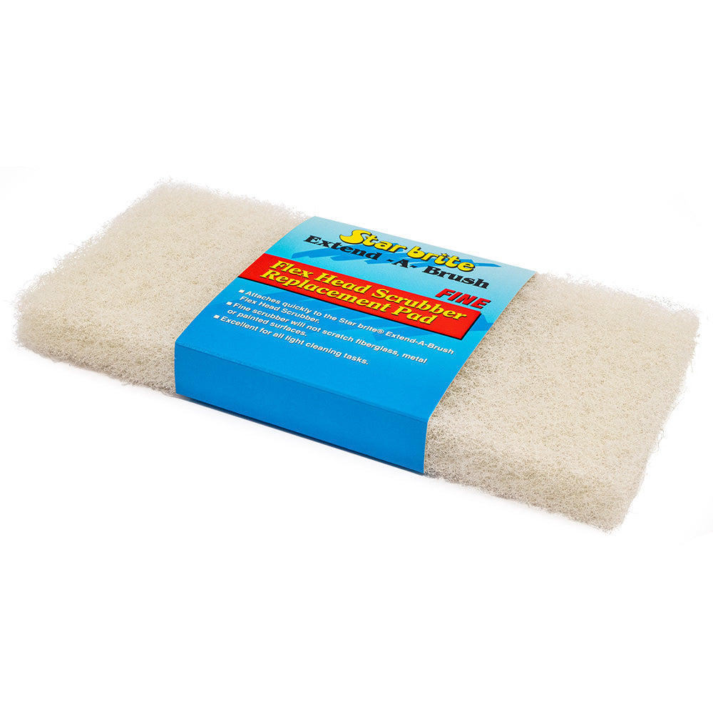 Star brite Large Scrub White Pad - Fine Texture - Deckhand Marine Supply