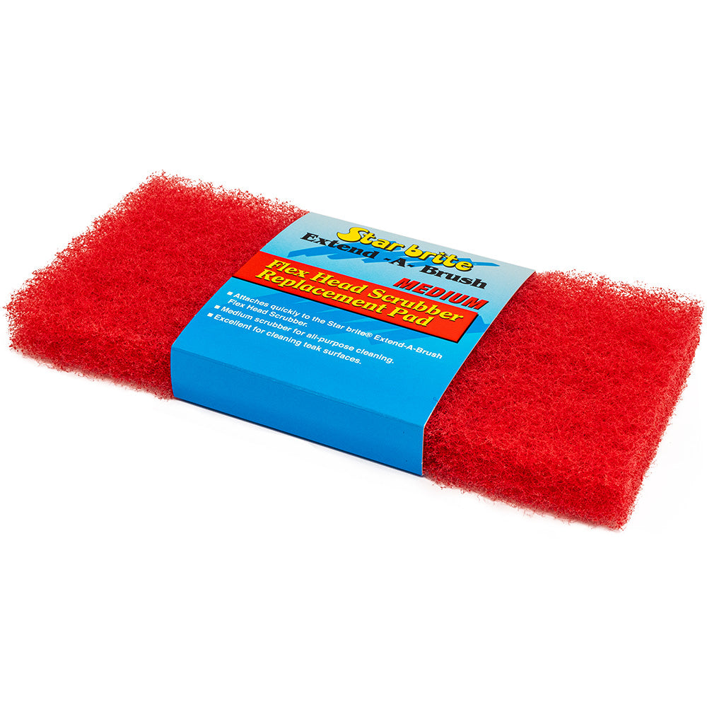 Star brite Large Scrub Red Pad - Medium Texture - Deckhand Marine Supply