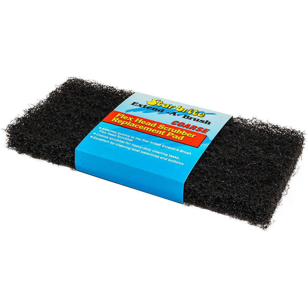 Star brite Large Scrub Black Heavy Duty Pad - Coarse Texture - Deckhand Marine Supply