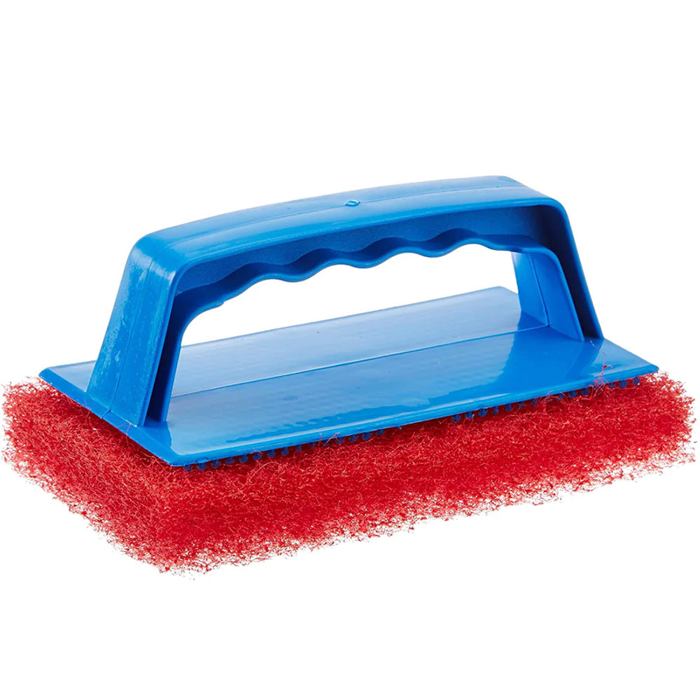 Star brite Medium Red Scrub Pad w/Interchangeable Handle - Deckhand Marine Supply