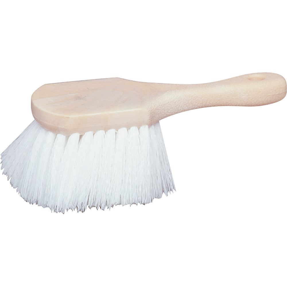 Star brite Marine-Grade Short Handle Scrub Brush  Durable Star Prene Fiber - Deckhand Marine Supply