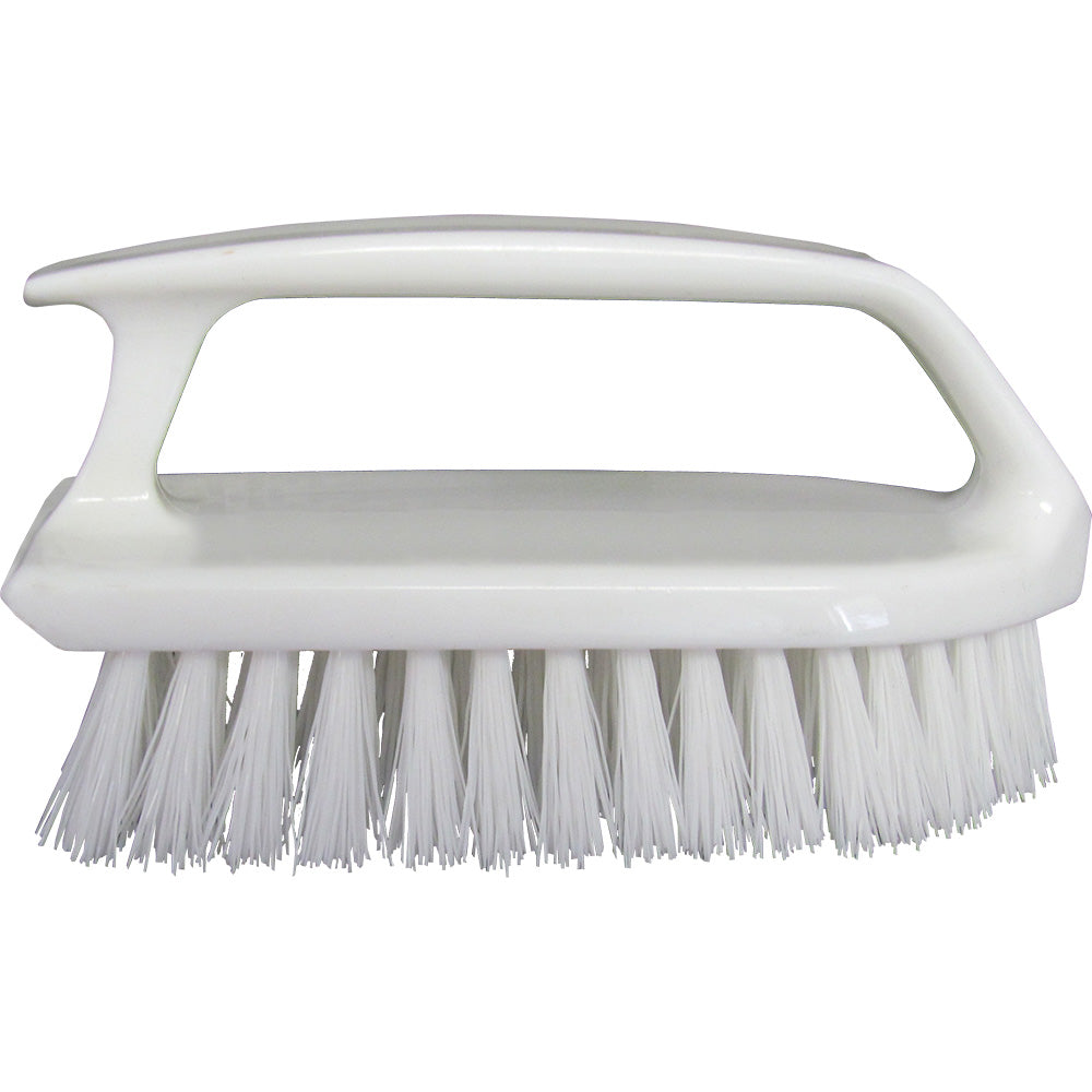 Star brite Heavy-Duty Hand Scrub Brush - 6" Stiff Bristle Cleaning Tool - Deckhand Marine Supply