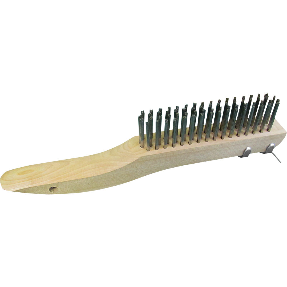 Star brite 10.5" Stainless Steel Bristle Brush w/Scraper - Deckhand Marine Supply