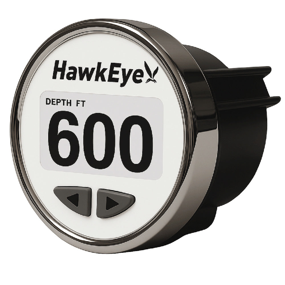 HawkEye DepthTrax Edge In-Dash Depth Finder - HD Color Display - 600' Max Depth - TM Transducer - Deckhand Marine Supply