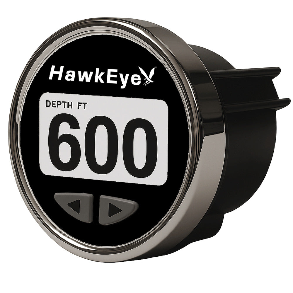 HawkEye DepthTrax Edge In-Dash Depth Finder - HD Color Display - 600' Max Depth - TM Transducer - Deckhand Marine Supply